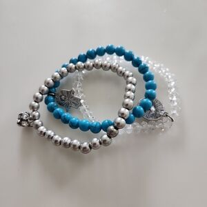 Marlyn Schiff Streatchy Braclets 3pc